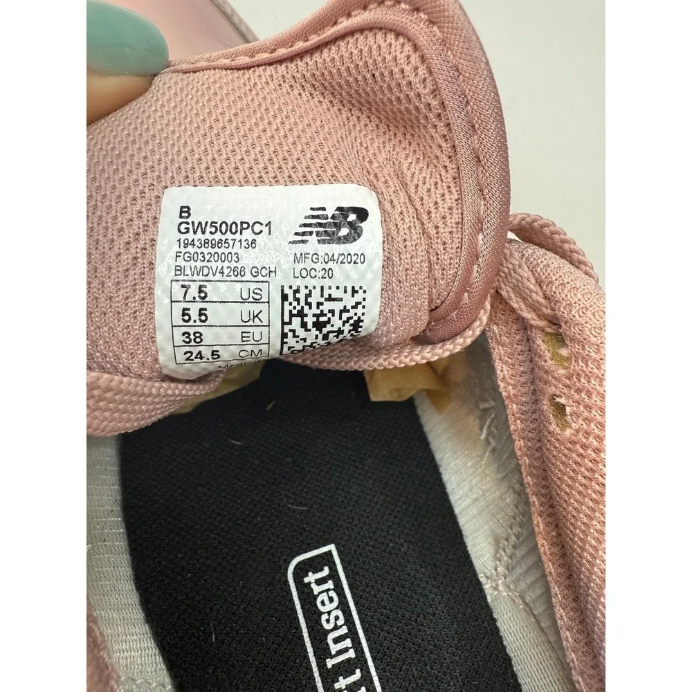New Balance 500 Pink Patent Leather Lifestyle Sneakers Womens 7.5 NEW